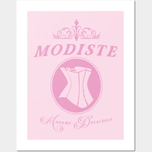 Modiste corset design, Madame Delacroix couturier to Bridgerton Society Posters and Art